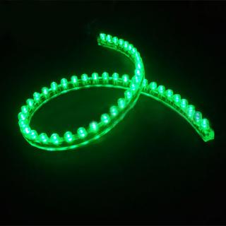 LED diodový pásek - PVC 48cm, zelené světlo (LED diodový ohebný PVC pásek, 12V 48cm LED, zelené světlo, 1ks)