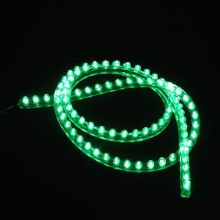 LED diodový pásek - PVC, délka 72cm,  zelené světlo (LED diodový ohebný PVC pásek, 12V 72cm LED, zelené světlo, 1ks)