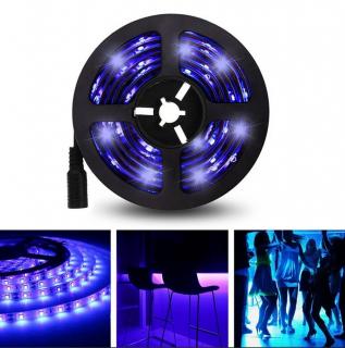 LED pásek 5m 12V, barva fialová (LED diodový ohebný STRIP pásek)