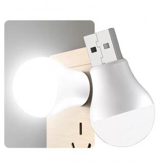 LED USB noční světlo 6500K studená bílá (Mini ambientní osvětlení)