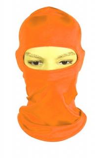 Víceúčelová moto kukla pod helmu oranžové barvy
