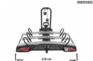 Menabo Alcor 3 (Nosič kol na tažné zařízení pro 3 jízdní kola - sklopný)
