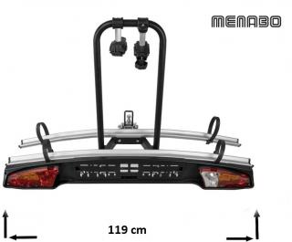Menabo Merak Tilting (type K)  (Nosič kol na tažné zařízení pro 2 jízdní kola - sklopný)