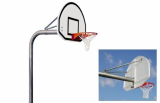 Basketbal. konstrukce SURE SHOT Gooseneck Streetball  (Celokovová konstrukce pro veřejně přístupná hřiště)