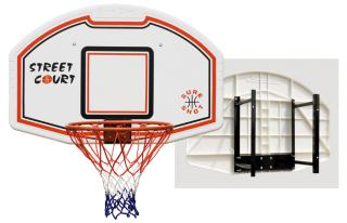 Basketbalový koš na zeď SURE SHOT Bronx (Deska s konstrukcí, košem a síťkou)