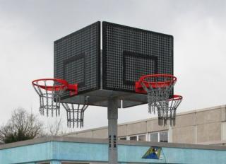 Nerozbitná konstrukce SAM, 4 koše (Basketbalová konstrukce s vysokou odolností proti vandalismu )