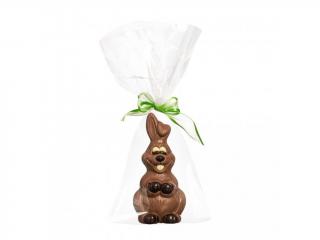 Janek - Čokoládový zajíc - malý 12 cm (Čokoládová figurka - zajíc - mléčná čokoláda 50g)