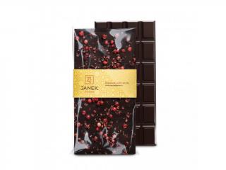 Janek - Hořká čokoláda 64% s pepřem (Hořká čokoláda  + pepř  85g)