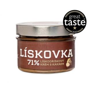 Janek - Lískovka - 71% lískooříškový krém s kakaem (Lískooříškový krém s kakaem 250g)