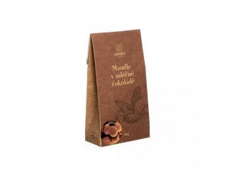 Janek - Mandle v mléčné čokoládě a skořici 150g (Mandle v mléčné čokoládě 34% a skořici 150g)