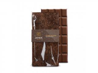 Janek - Mléčná čokoláda 34% s kávou (Mléčná čokoláda + káva  85g)