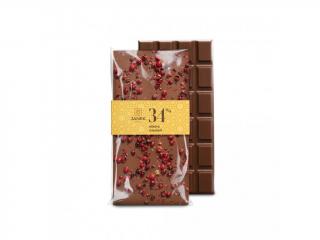 Janek - Mléčná čokoláda 34% s pepřem (Mléčná čokoláda  + pepř  85g)