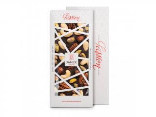 Janek - Passion hořká čokoláda 72% s ořechy (Passion hořká čokoláda 72% s ořechy - 120g)