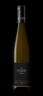 Lucanus TR+RŠ 2017 - suché 0,75 litru  (cuveé Tramínu červeného a Rulandského šedého, moravské zemské víno, suché, bílé)