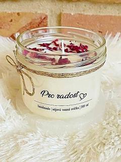 Sójová svíčka - PRO RADOST - vanilka, borůvka