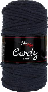 Cordy 5mm - šňůra - bavlna 8121 Temně modrá