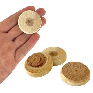 Dřevěná kolečka - 3,5 x 0,7 cm - 5 ks