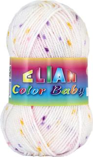 Elian Color Baby - dětská, akryl antipilling 31507 Melír bílá