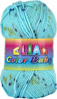 Elian Color Baby - dětská, akryl antipilling 32138 Melír tyrkysová