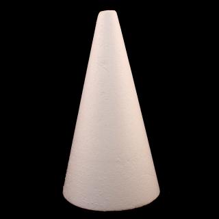 Kužel polystyren - různé velikosti 2. Střední (20 x 10,5 cm) 