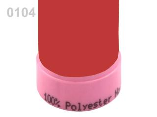 Nit Aspo 120 - 100%PES - 100m - různé barvy 104 Světle červená