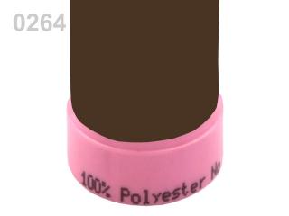 Nit Aspo 120 - 100%PES - 100m - různé barvy 264 Čokoládová