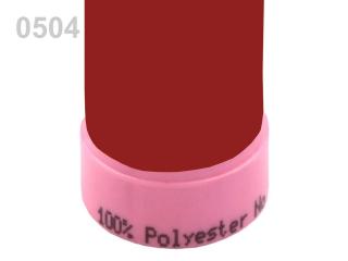 Nit Aspo 120 - 100%PES - 100m - různé barvy 504 Červená