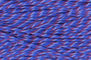 PADÁKOVÁ ŠŇŮRA 4mm - barevná - 1M 004-043 Melír královsky modrá, červená, bílá