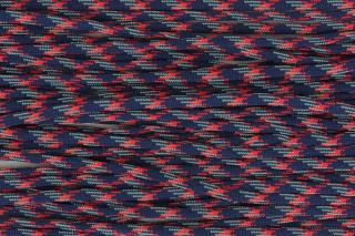 PADÁKOVÁ ŠŇŮRA 4mm - barevná - 1M 004-061 Melír tmavě modrá, červená, šedá