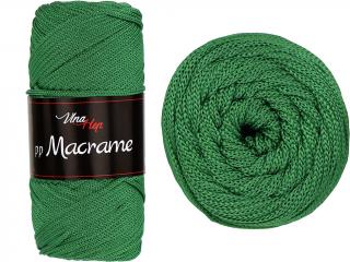 pp Macrame - polyester nová - 4135 Trávově zelená