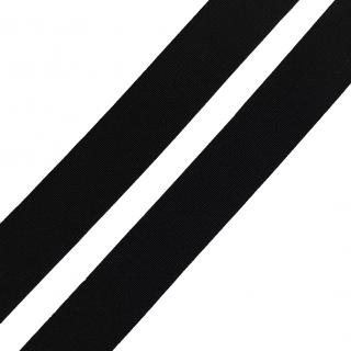 Prádlová pruženka - různé šíře -  barva bílá nebo černá -1bm Šíře 25 mm - černá