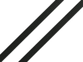 Prádlová pruženka - různé šíře -  barva bílá nebo černá -1bm Šíře 9 mm - černá