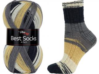 Příze Best socks 4-fach - ponožková - vlna 7071