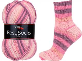 Příze Best Socks 6-fach - ponožková - vlna 6-fach - melír 7361