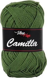Příze Camilla - bavlna 8163 Zelená do olivova