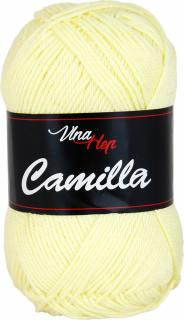 Příze Camilla - bavlna 8175 Vanilková s nádechem do zelena