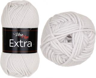 Příze Extra - merino vlna 6501 Světlonce šedá