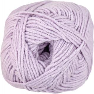 Příze Madame Cotton - bavlna+akryl 030 Bledě fialová