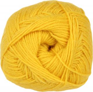 Příze Merino Gold - vlna merino + akryl 029 Sytě žlutá