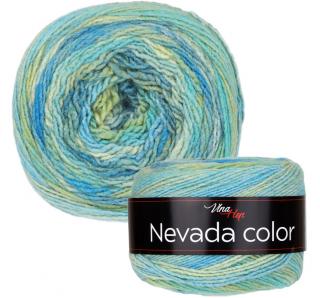 Příze Nevada color - akryl Melír 6301 - zelenkavá, tyrkys