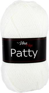 Příze Patty - akryl a metalické vlákno 4002 Bílá