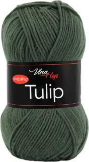 Příze Tulip - akryl antipilling 4464 Tmavě zelená - vojenská