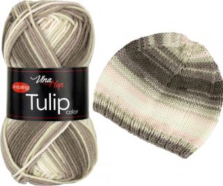 Příze Tulip color - akryl antipilling 5216 Melír krémová, pleťová, béžovošedá, hnědošedá