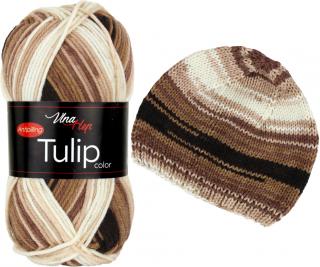 Příze Tulip color - akryl antipilling 5217 Melír krémová, béžová, hnědá