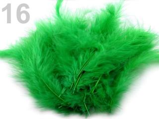 Pštrosí peří 9-16 cm, balení 20ks - různé barvy 16 - Zelená irská