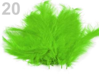 Pštrosí peří 9-16 cm, balení 20ks - různé barvy 20 - Zelená
