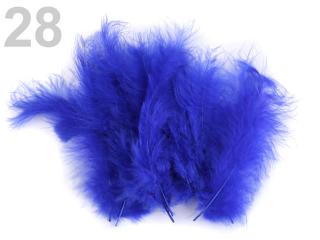 Pštrosí peří 9-16 cm, balení 20ks - různé barvy 28 - Královsky modrá