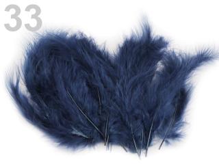Pštrosí peří 9-16 cm, balení 20ks - různé barvy 33 - Tmavě modrá