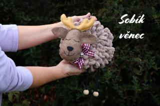 Sada na vyrobení - sobík věnec velký / mini Sada varianta A - Sobík VĚNEC 