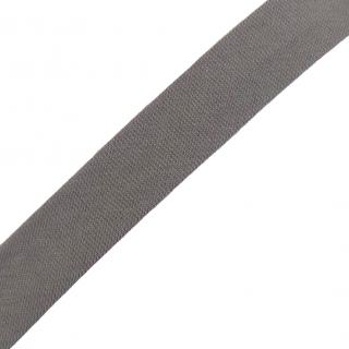 Šikmý proužek bavlněný elastický zažehlený - šíře 20mm - šedý